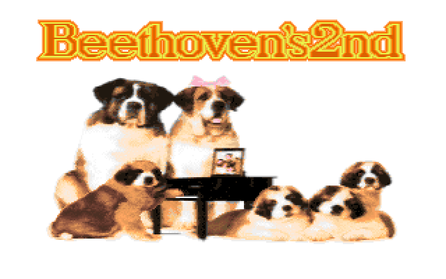 Beethoven: The Ultimate Canine Caper! IBM PC/Compatibles Screenshot: Title screen.