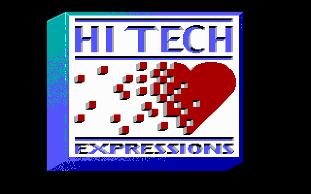 Beethoven: The Ultimate Canine Caper! IBM PC/Compatibles Screenshot: Hi-Tech Expressions logo.