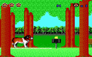 Beethoven: The Ultimate Canine Caper! for IBM PC/Compatibles - You'll need to jump over this fire; don't get burnt!