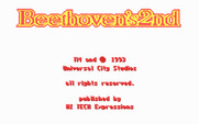 Beethoven: The Ultimate Canine Caper! for IBM PC/Compatibles - Copyright screen.