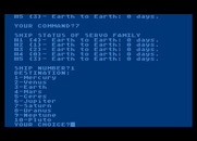 Planet Miners for Atari 8-bit - Setting a destination...