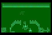 Guns of Fort Defiance for Atari 8-bit - A line of opponents appears, can you defeat them?
