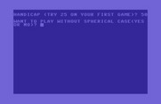 Guns of Fort Defiance for Commodore 64 - Setting a few game options...