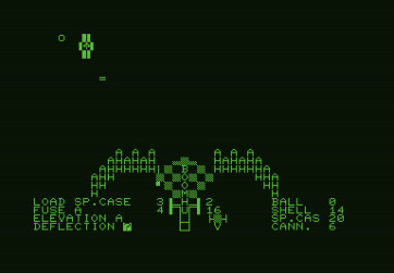 Guns of Fort Defiance for Commodore PET - Boom! A shot fired...