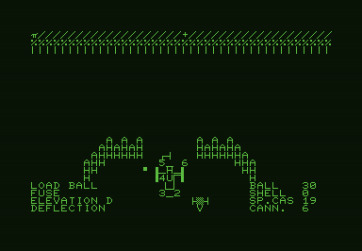 Guns of Fort Defiance for Commodore PET - A line of soldiers attacking!