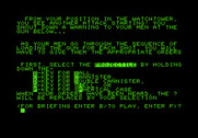 Guns of Fort Defiance for Commodore PET - Game instructions.