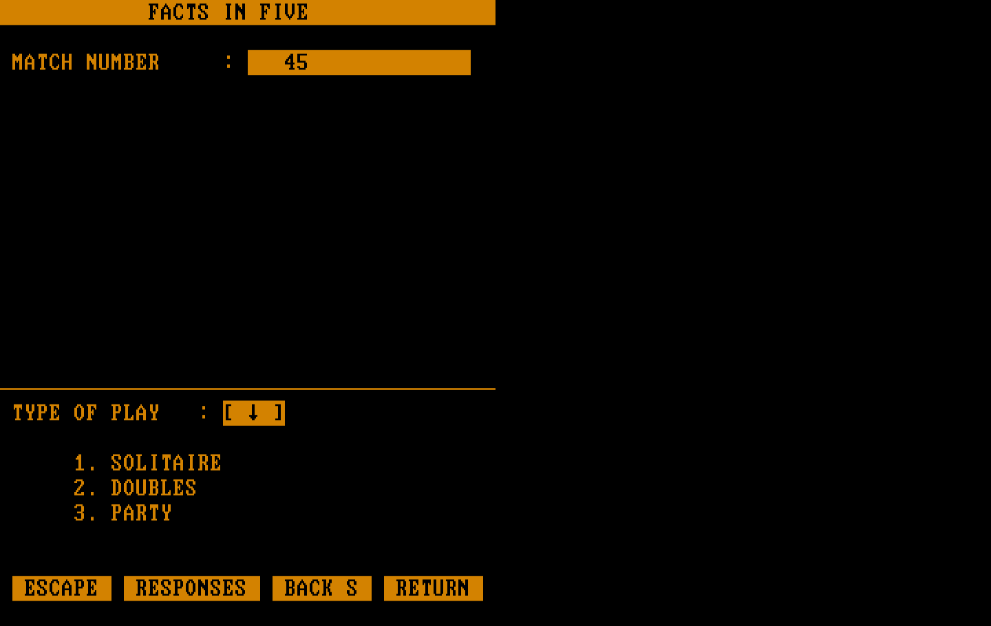 Computer Facts in Five IBM PC/Compatibles Screenshot: First, we'll need to setup some options...