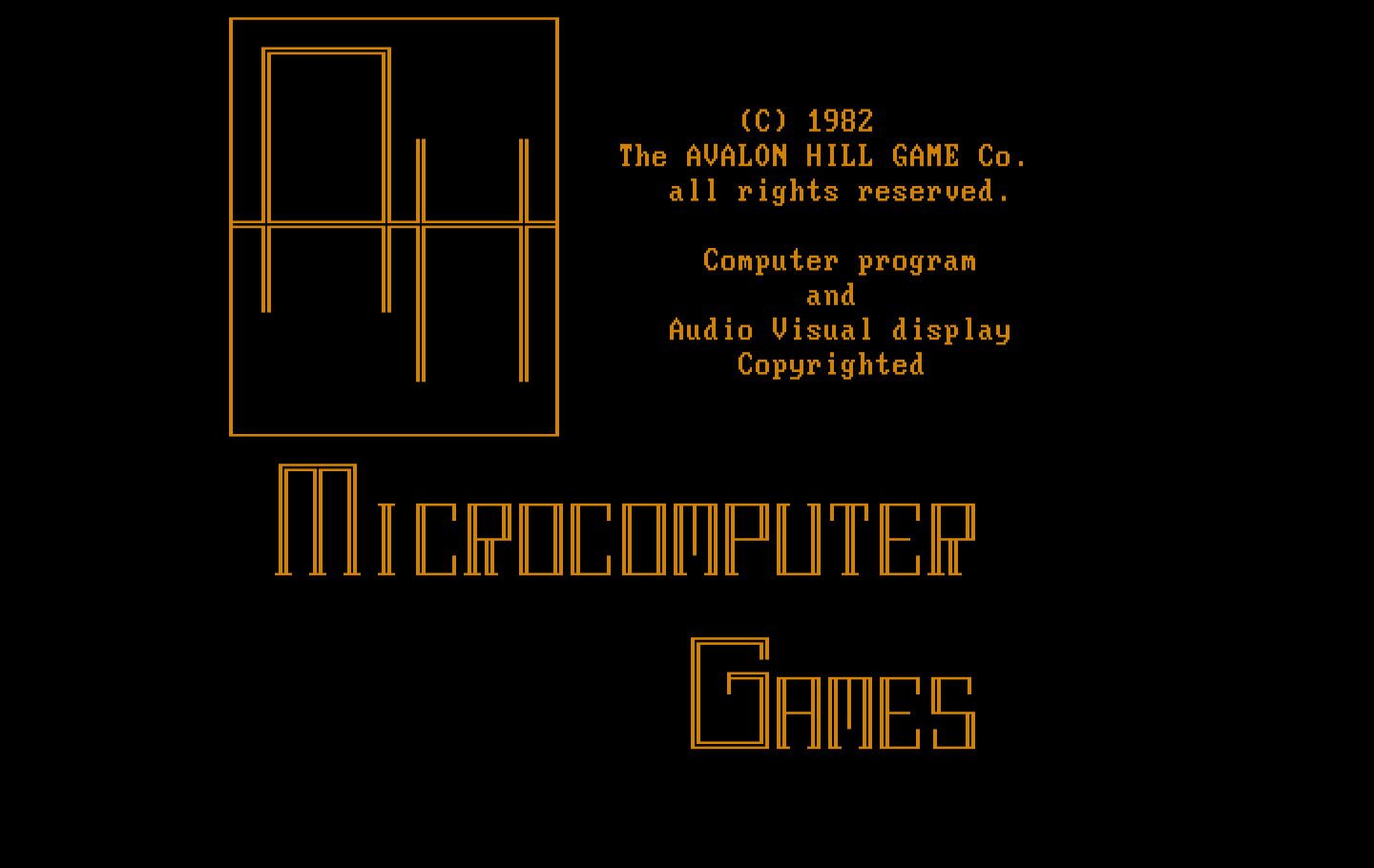 Computer Facts in Five IBM PC/Compatibles Screenshot: Microcomputer Games presents...