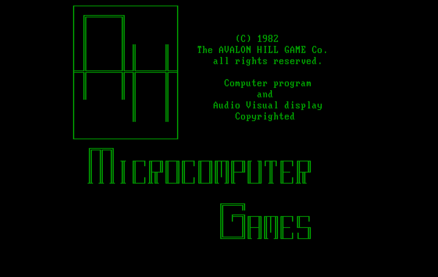 Computer Facts in Five IBM PC/Compatibles Screenshot: Microcomputer Games presents...