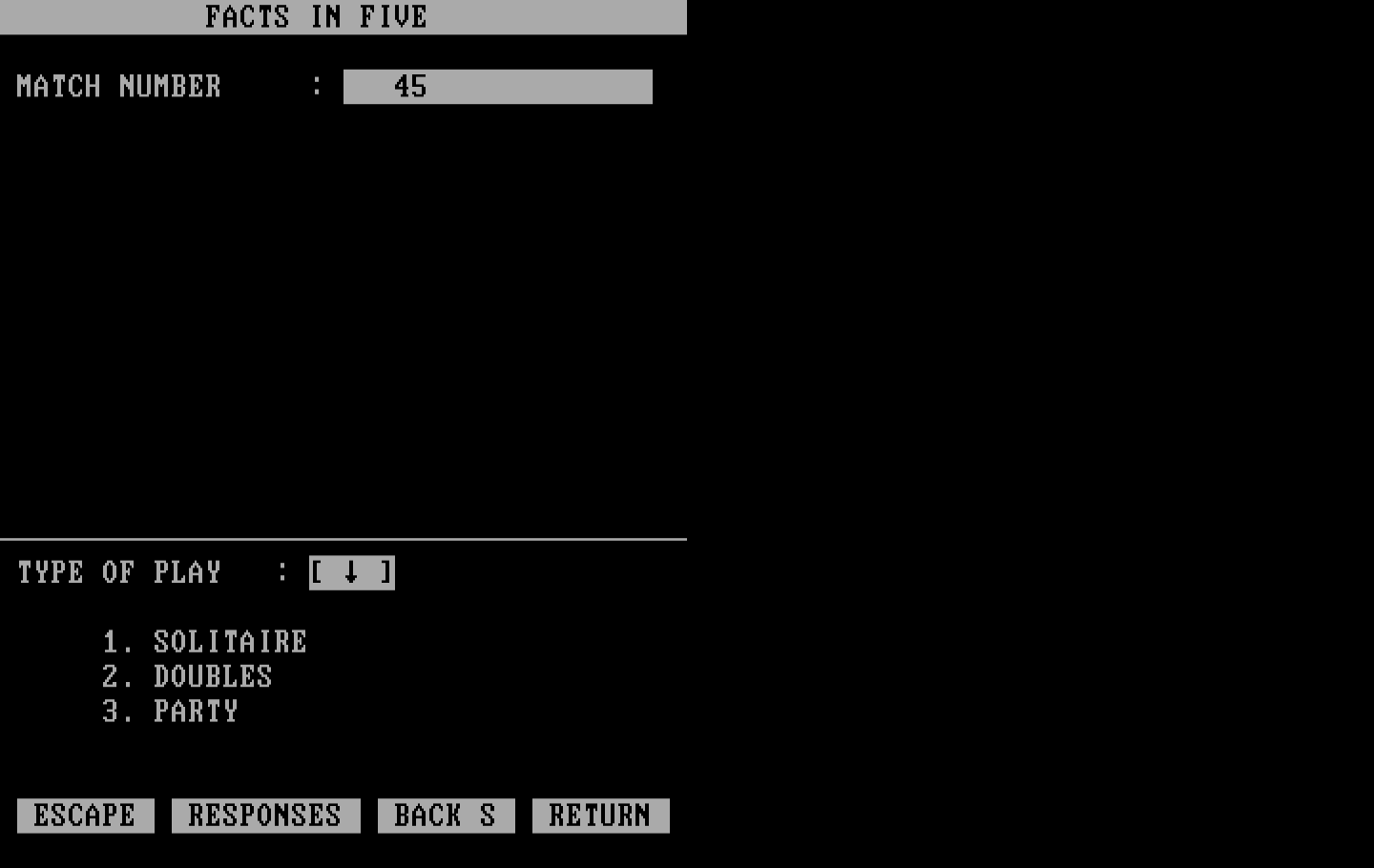 Computer Facts in Five IBM PC/Compatibles Screenshot: First, we'll need to setup some options...