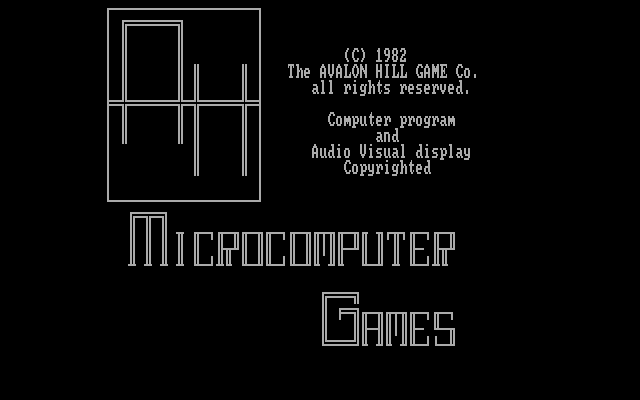 Computer Facts in Five IBM PC/Compatibles Screenshot: Avalon Hill logo.