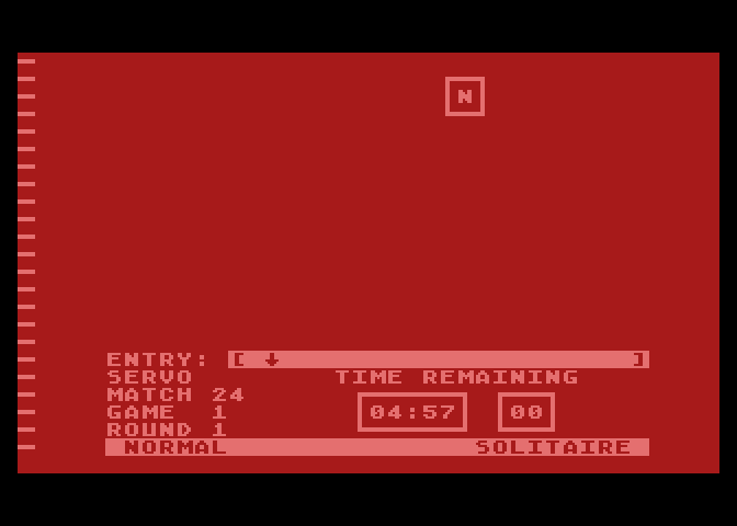 Computer Facts in Five Atari 8-bit Screenshot: Game start.