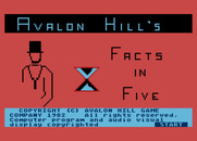 Computer Facts in Five for Atari 8-bit - Title screen.