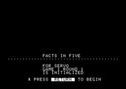 Computer Facts in Five for Apple II - Ready to begin?