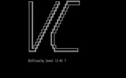 VC for IBM PC/Compatibles - Title screen and select skill level.