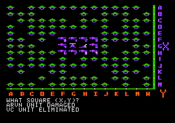 VC Apple II Screenshot: VC unit eliminated!