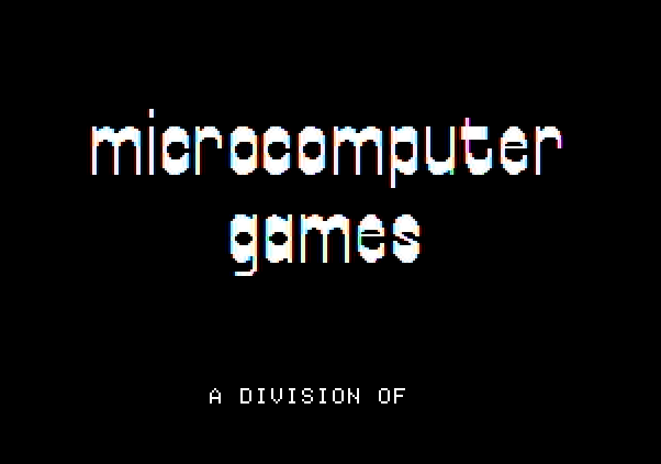 VC Apple II Screenshot: Microcomputer Games log.