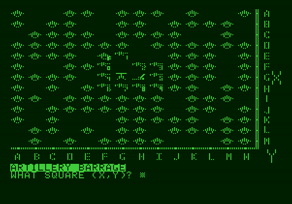 VC Apple II Screenshot: Artillery Barrage?