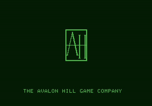 VC Apple II Screenshot: Avalon Hill logo.