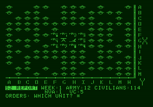 VC Apple II Screenshot: Game start.