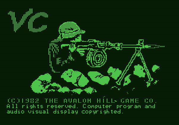 VC Apple II Screenshot: Title screen.