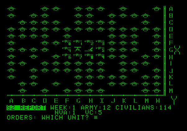 VC Apple II Screenshot: Game start.