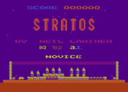 Strätos for Atari 8-bit - Title screen.