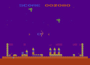 Strätos for Atari 8-bit - The shield is severely depleted...