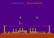 Strätos for Atari 8-bit - One alien shot, a few more to go...