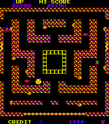 Devil Fish Arcade Screenshot: Pick up the fish for more bait...