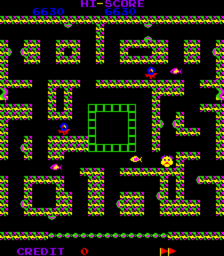 Devil Fish Arcade Screenshot: Start of the second level...