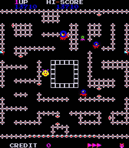 Devil Fish Arcade Screenshot: Level 3 in progress...