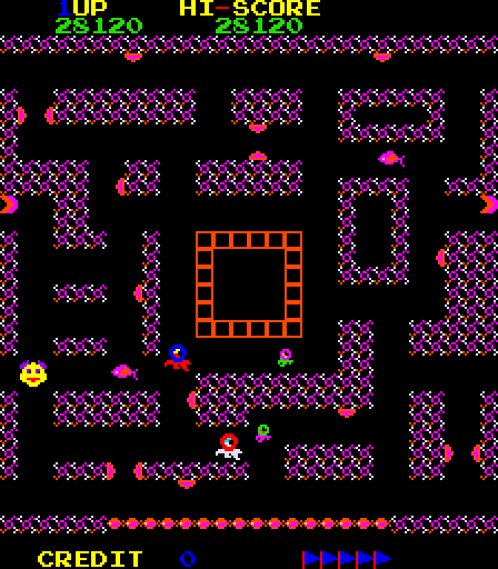 Devil Fish Arcade Screenshot: Level 4 start.