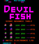 Devil Fish for Arcade - Title screen.