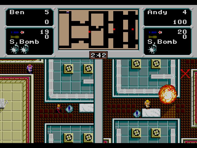Crack Down Sega Genesis / Mega Drive Screenshot: Starting a two player game.