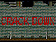 Crack Down for Sega Genesis / Mega Drive - Title at the end of the introduction sequence.