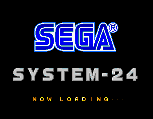 Crack Down Arcade Screenshot: SEGA System 24 logo screen.