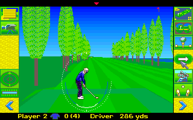 David Leadbetter's Greens Amiga Screenshot: This fairway is narrow...