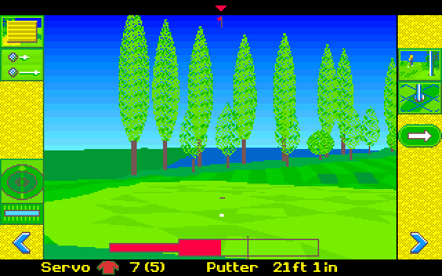 David Leadbetter's Greens Amiga Screenshot: Putting...