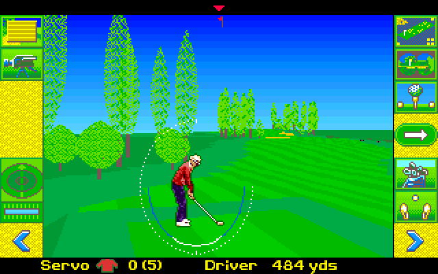 David Leadbetter's Greens Amiga Screenshot: Start of the round!