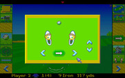 David Leadbetter's Greens for Amiga - Adjust your stance.