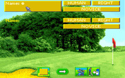 David Leadbetter's Greens for Amiga - Setting up the players.