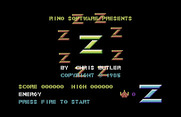 Z-Pilot for Commodore 64 - Title screen.
