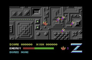 Z-Pilot for Commodore 64 - Game start.