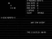 Andromeda Conquest for TRS-80 - Select a star system to establish a colony in...