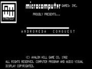 Andromeda Conquest for TRS-80 - Title screen 1.