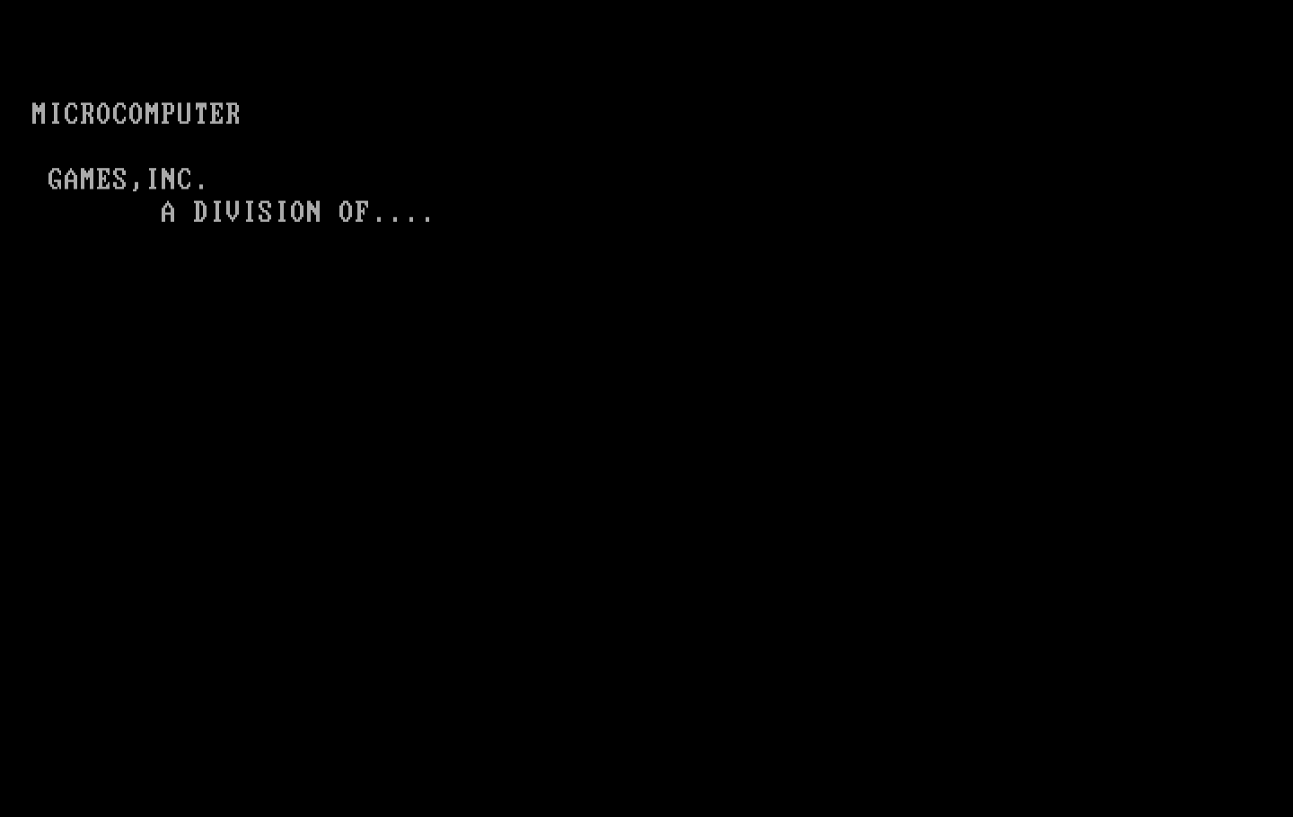 Andromeda Conquest IBM PC/Compatibles Screenshot: Microcomputer Games presents...
