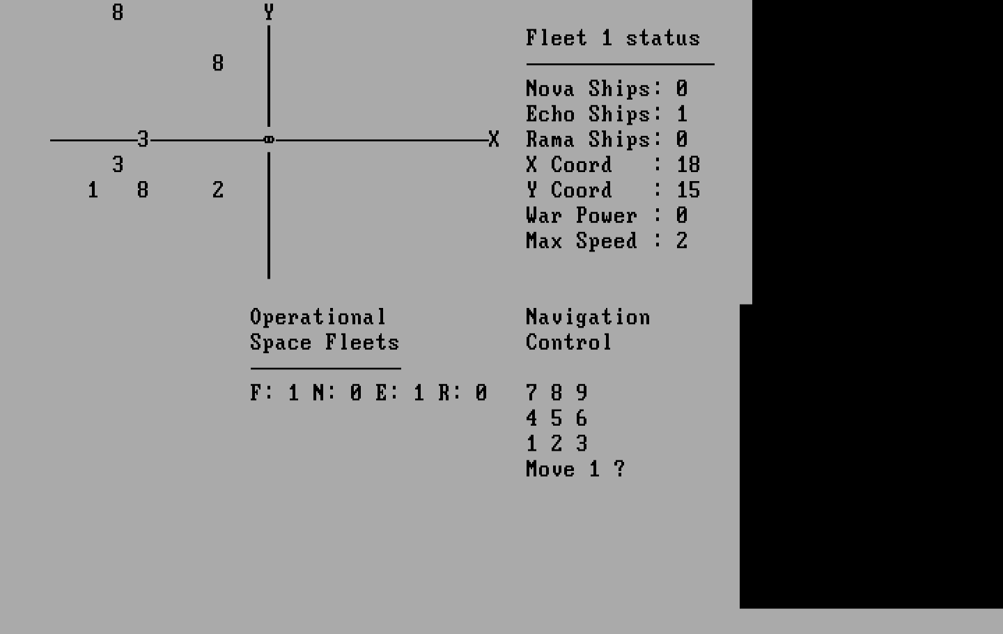 Andromeda Conquest IBM PC/Compatibles Screenshot: Navigation control.