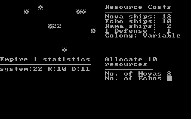 Andromeda Conquest IBM PC/Compatibles Screenshot: The main gameplay screen.
