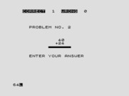 Super Math for ZX81 / Timex Sinclair 1000 - Here's the first question...